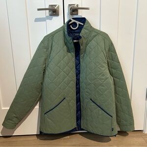 Olive/navy quilted jacket